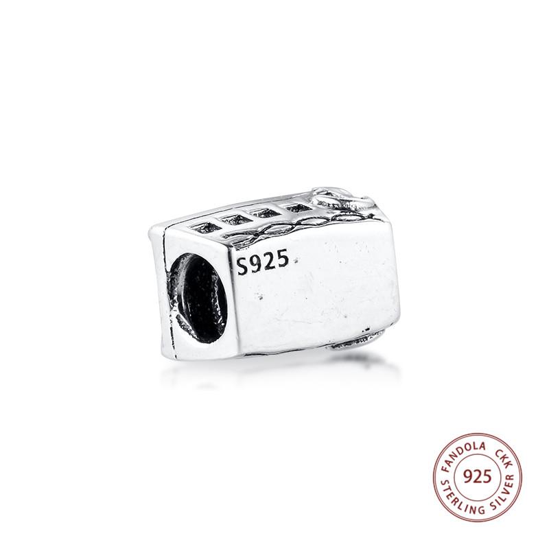 Äkta 925 Sterlingsilver Alla Ombord Kryssningsfartyg Berlocker Pärlor för Smyckestillverkning Passar Original Armband Berloques Bijoux Femme