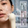 Waterproof Silicone Facial Cleanser Ultrasonic Heated Facial Brush Face Scrubber  Household Use