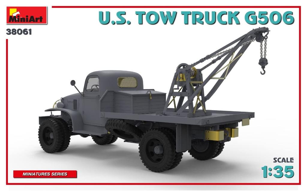 Miniart Scale American Tow Truck G506 Plastic Model Kit MA38061 1/35