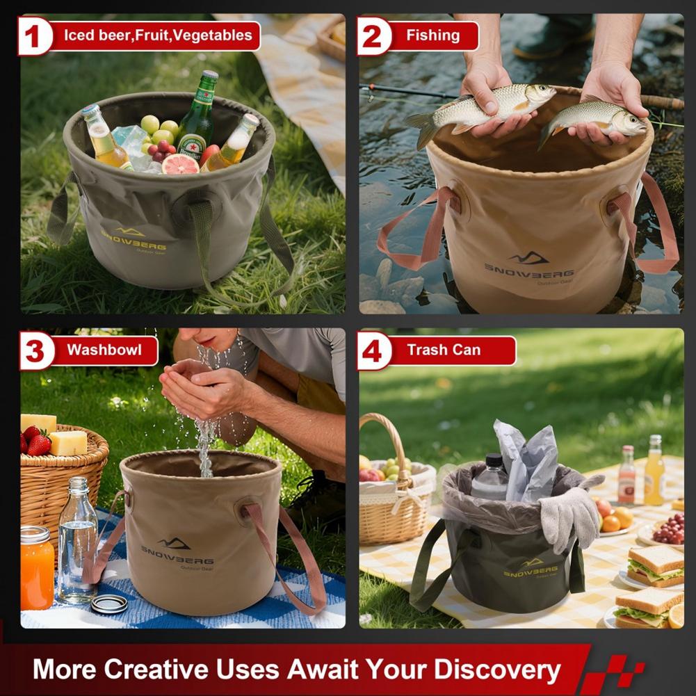 Outdoor Camping Folding Bucket Fishing Bucket