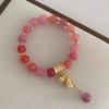 Rosa Erdnussperlen Armband: Antiker Stil, Luxuriös, Retro-Chic Geschenk für die beste Freundin oder Freundin.