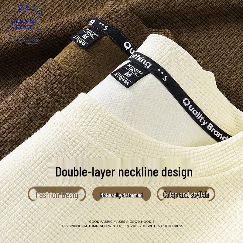 Sweat-shirt ample unisexe à col rond imprimé JEANSWEST CLUB