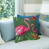 SummerThemed Flamingo  Tropical Leaf   Pillow Cover for Bedroom Room and Living Room Sofa Decorative Cushion Cover