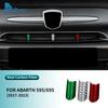 Real Hard Carbon Fiber Car Grille Decor For Abarth 595 695 2017 2018      LHD RHD Protection Accessories