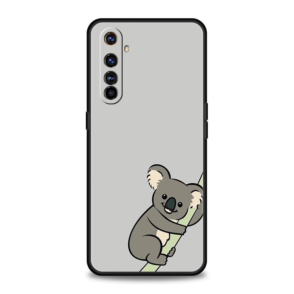 Koala Phone Case For Realme 12 11 10 9 8 5G 7 6 GT5 GT3 GT2 Pro Plus C21 C11 C25 C35 For Realme GT Neo 2 3 3T 5 Cover