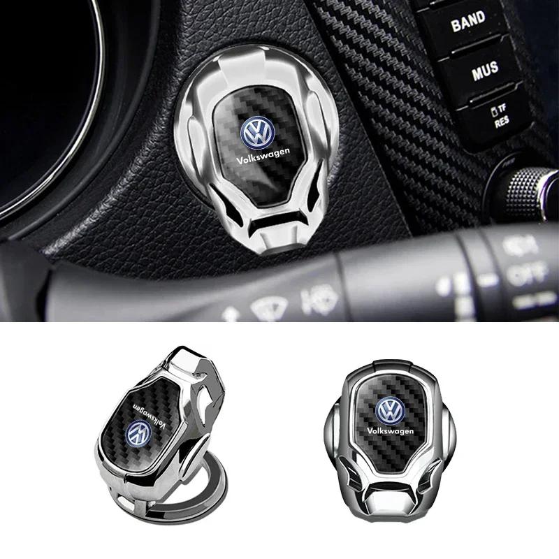 Auto Styling Auto Pulsanti di Avviamento ONE-CLICK Copertura Protettiva Decorazione Per Volkswagen MK5 MK6 CC Golf 4 6 GTI Tiguan Passat B5 B6 B7 Jet