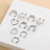Ear Bone Clips Are Very Simple, C-shaped Letters Without Ear Piercings, Ear Clips 10-piece Set, Yiwu Jewelry.