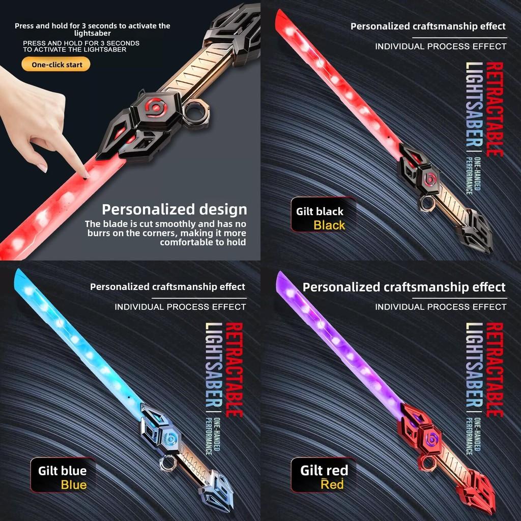 Star Wars Light Up Doubleended Laser Sword With Expandable Blades For Kids Play And Imagination
