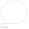 Steel Necklace Round Snake Chain for Women Simple Light Luxury Plain Chain Couple Clavicle Chain European and American Fashion Snake Bone Chain