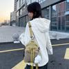 Velvet Mini Crossbody Bag With Polyester Lining For Casual Travel And Teen Girls
