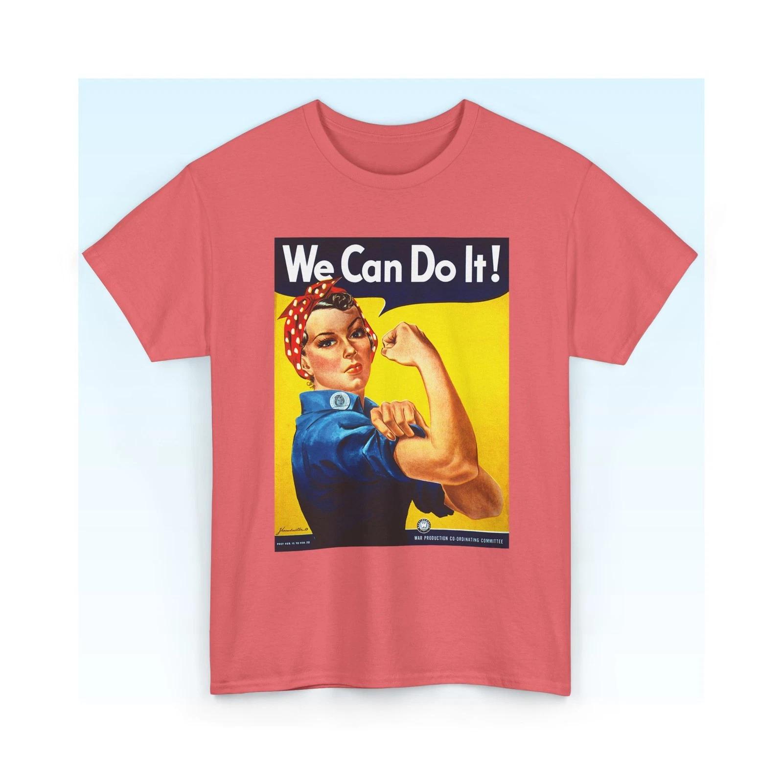 We Can Do It Poster Tee Rosie the Riveter T-Shirt S-5XL XL