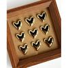 30 pcs - Heart Decorative P, Gold Cute P for Bulletin Board, Office or Home (30Pcs-Gold)