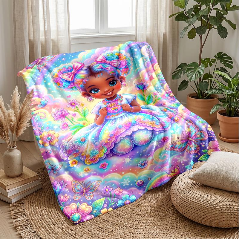 Rainbow Dreams 1 Theme blanket Lightweight Warm Flannel Blanket Decorative Throw Blanket for Home Decoration