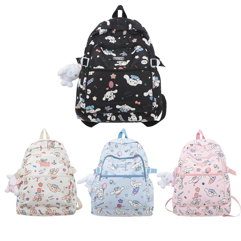 Cute Cartoon Shoulder Bag For Girls Large Capacity Waterproof Nylon Material