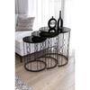 Hayal Wired Model Black Metal Nesting Black Glass