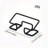 1 Pc Iron Business Card Holder, Black Desktop Display and Storage Stand for Displaying and Organizing Business Cards