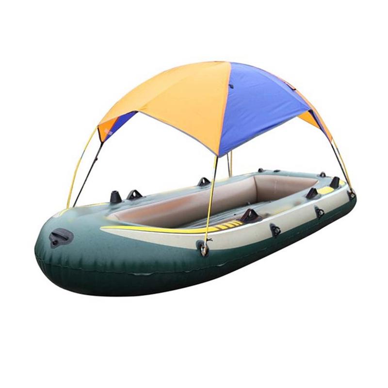 1 PCS Boat Canopy Sun Shade Inflatable Canoe Ship Kayak Cover Sunscreen Oxford Cloth Sunshade Awning For Kayaking Surfing-A87Q