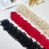 10 Yards 10cm Width Pleated Chiffon Tulle Lace Trim Ruffled Lace Fabric Applique Ribbon Trim Edge For DIY Sewing Dress Curtain