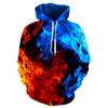 Colorful Purple Flame Hoodie 3D Printed Sweatshirt Men Hooded Spring Autumn Funny Coat Mens Clothing Jacket Streetwear Hoodies