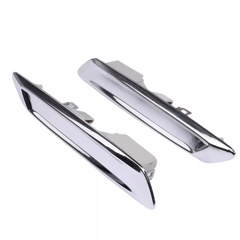 ABLZ-Front Left & Right Fender Trim Molding Exterior Trim Grill For BMW F10 F11 528I 535I / 51137336645, 51137336646