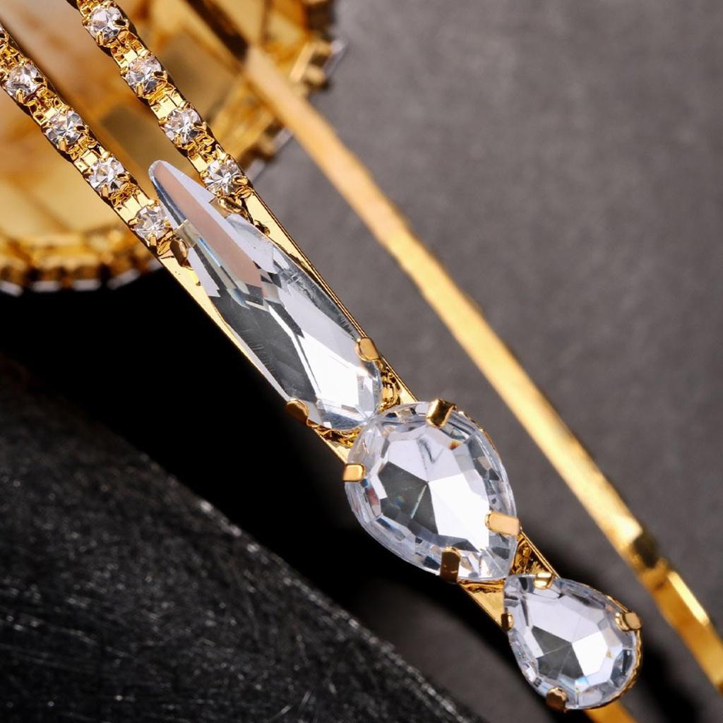 Fashionable Feathers and Diamonds Hairpieces Adjustable Fit Hair Decoration Accessory for Party and Wedding Supplies