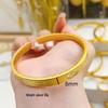 Shajin Jewelry Lotus Open Bangle: Women's Imitation Gold, Wedding Accessory, Solid Charm, Ancient Method Design.