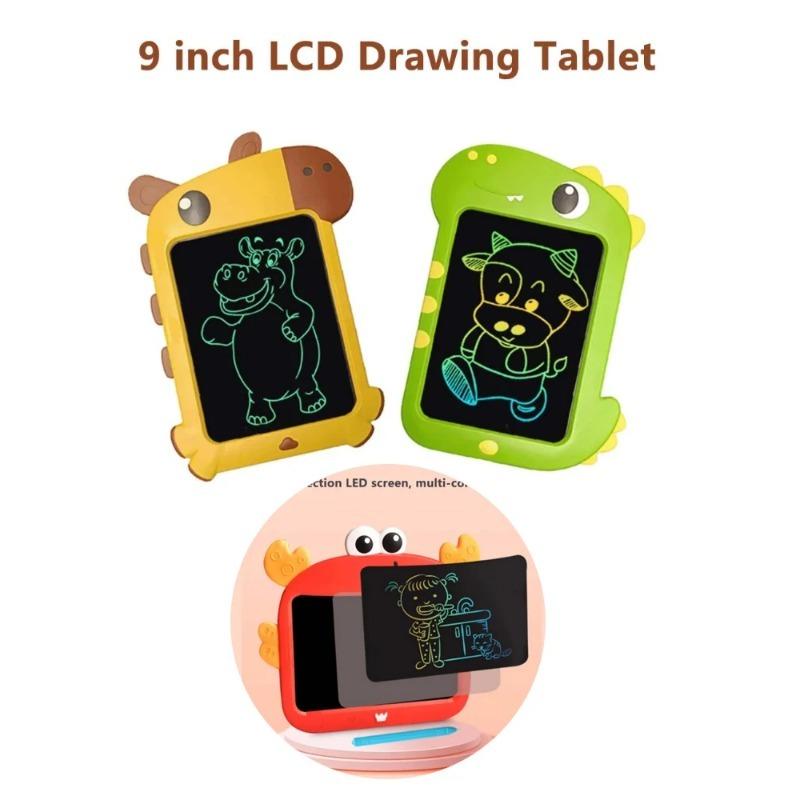 9 Inch Dinosaur Writing Pad, LCD Screen Drawing Tablet for Learning, Educational Toys for 3+ Years Old Girls Boys Birthday Gift