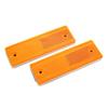 MFC PRO Safety Reflector Yellow Rectangle Sticker + Screw 150