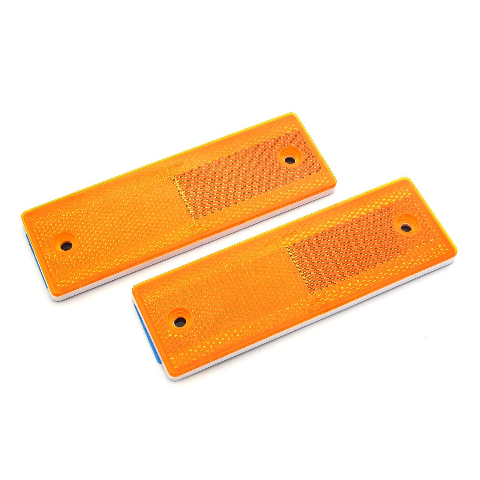 MFC PRO Safety Reflector Yellow Rectangle Sticker + Screw 150 150x50(mm)/sticker+screw жёлтый