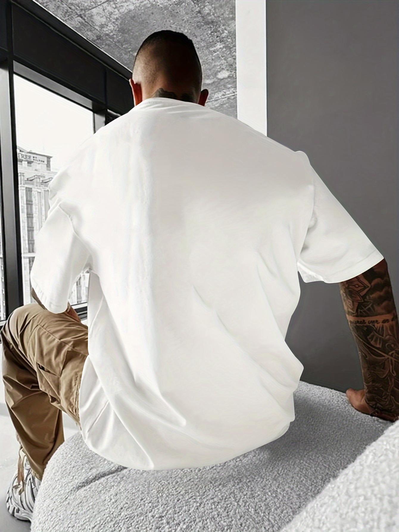 

Мужская футболка из 100% чистого хлопка, летняя, свободного кроя, с принтом Planet Graphic Design, повседневная, удобная, с круглым вырезом и короткими рукавами 4XL