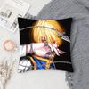 HUNTER X HUNTER Anime Kurapika Pillow Case Fashion Square Pillowcase Bedroom Sofa Room Ins Decoration Leisure