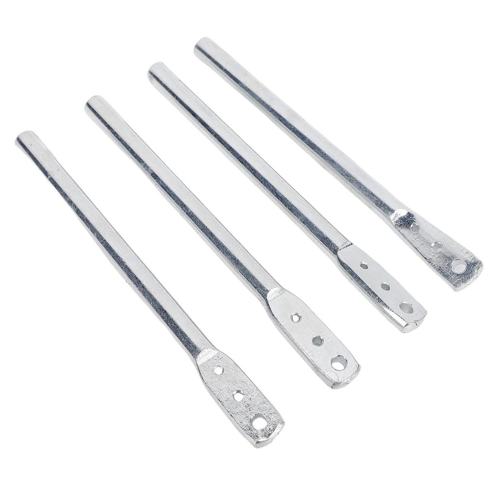 4 Piece 3 Hole Wire Bender, High Strength Multifunctional   Tool Made of High Quality Steel with 3 Holes of Different Diameters for Fixing Fence