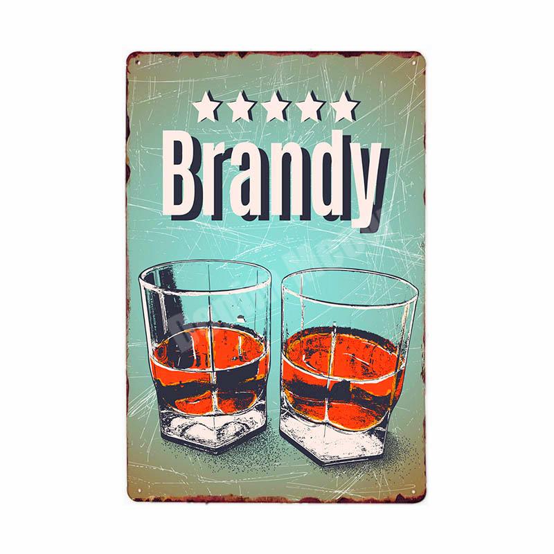 Rum Vintage Metal Tin Signs, Beer Wall Stickers, Bar, Grill, Pub, Cafe, Home Decor, Whisky Art Painting, Decorative Plates