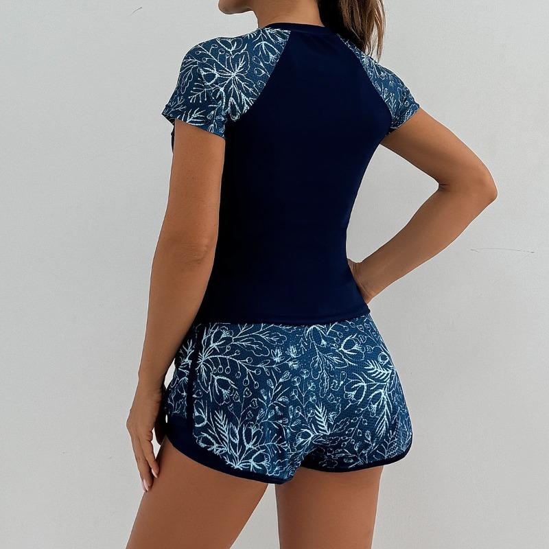 Women S Printed Tankini Swimwear Sports Bathing Suit Set