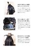 Morino Canvas x SEAL Waterproof Crossbody Backpack for Men, Large Capacity, Genuine Leather and Canvas, Made in Japan, MS-040NV