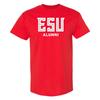East Stroudsburg Warrior Alumni Block T-Shirt - Red