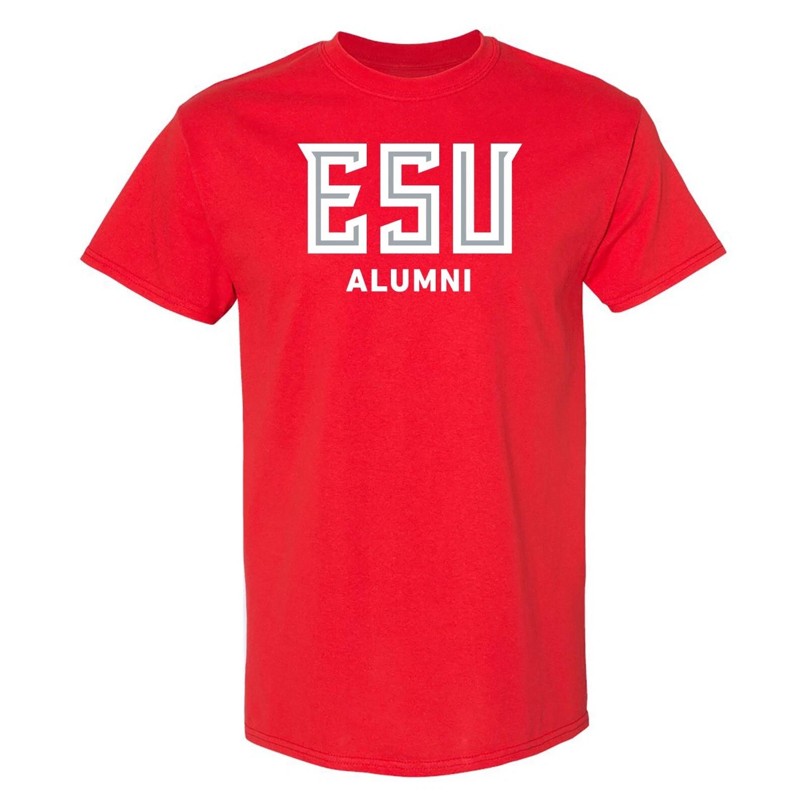 East Stroudsburg Warrior Alumni Block T-Shirt - Red XL