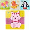 Childrens Wooden 3d Butterfly Puzzle Blocks With Handeye Coordination Development For Early Learning