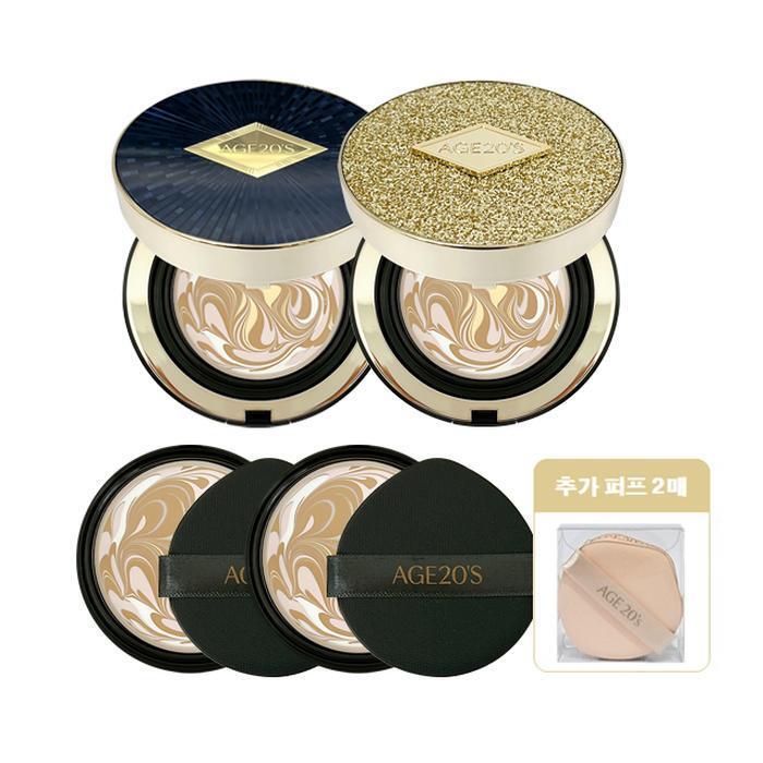 

Age 20 s Ampoule Cushion Pact Luxe Gold No. 23 (2 main products) + 2 refills + 2 master puffs (41248538)