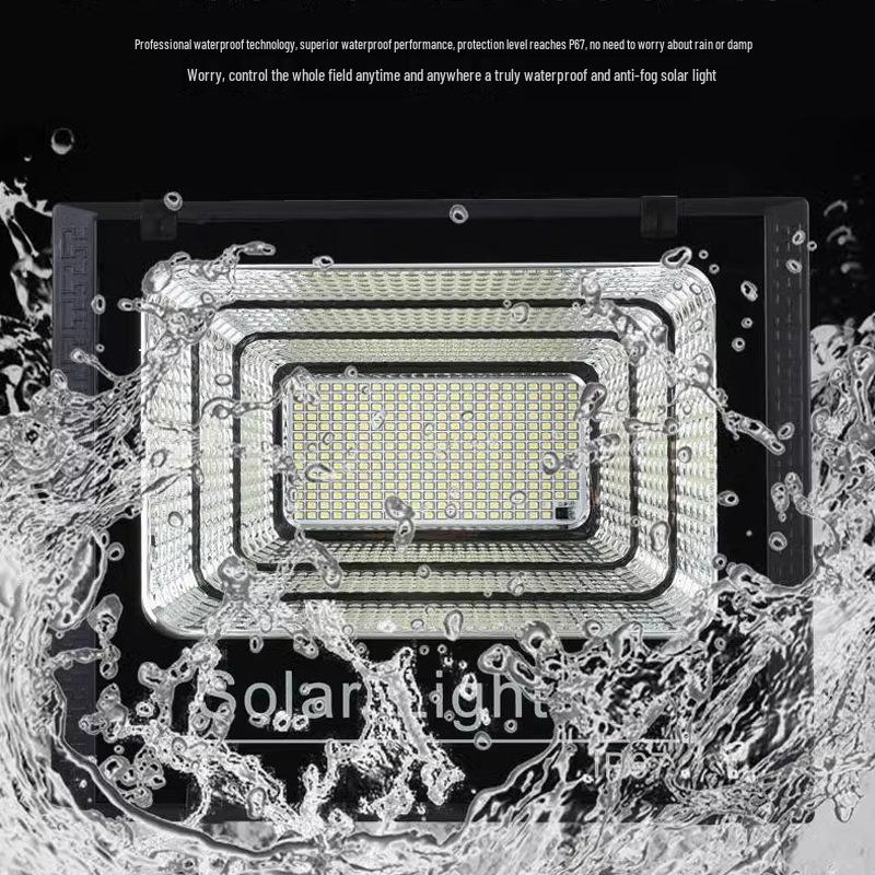 Automatic Solar Courtyard Floodlight: Dual-Head Design for Outdoor and Street Lighting
