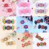 1Pair Valentine'S Day Children'S Sweet Lollipop Hair Clip Red Butterfly Bow Hair Accessory Cute Headwear Hairpin Gifts