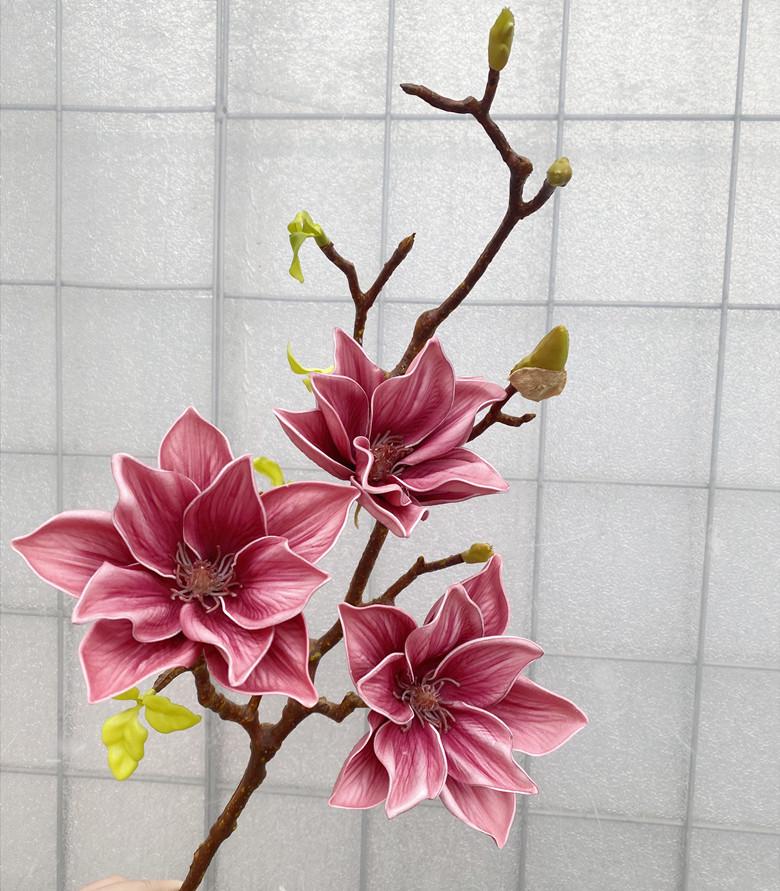 High-End Chinese Style Magnolia Artificial Flower Arrangement for Home Decor