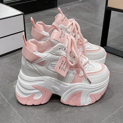 Tênis da Moda Plataforma Alta Mulher 2025 Sola Grossa Esportivo Tênis Feminino Vulcanizado Mulher Tênis Chunky Zapatillas Mujer 10CM