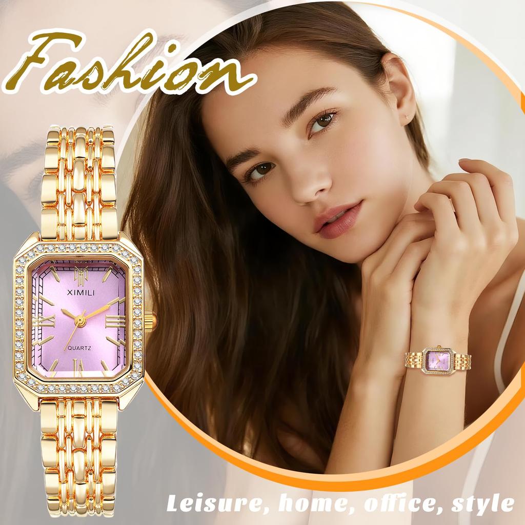 Women's Square Watch Bracelet Silver Analog Display Waterproof Fashion Quartz Accessory - Birthday Anniversary Mother's Day Christmas Valentine's