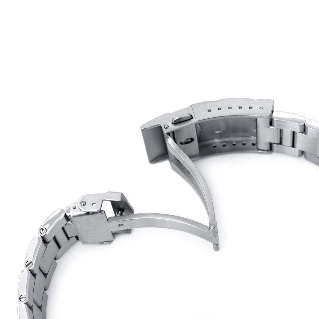 22mm Metal Watch Band Stainless Steel Oyster Bracelet Submariner Clasp for ORIENT MAKO2 and RAY2 [MiLTAT]