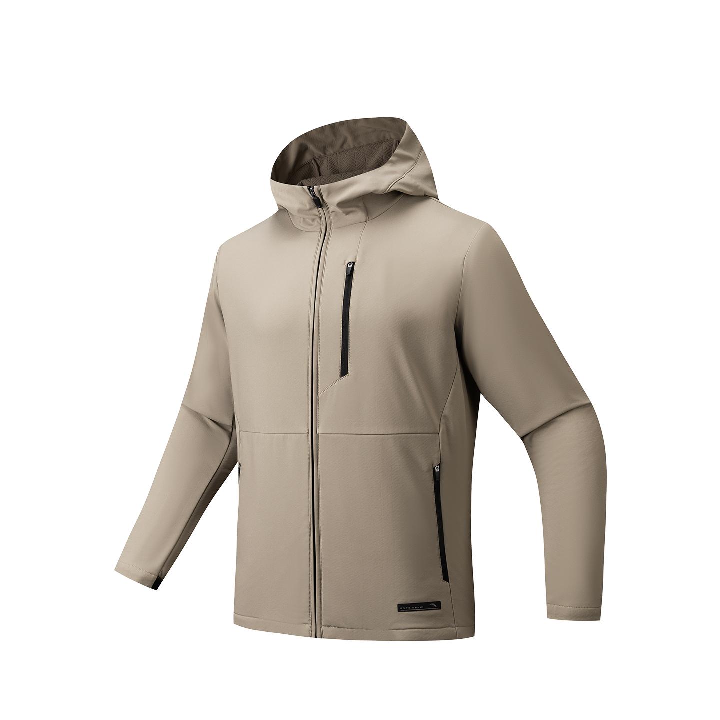Anta Training Series Woven Sports Jacket Men Jackets Dark-Gray 952617607-1 S