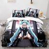 Beautiful girl in the future Bedding Set Single Twin Full Queen King Size Bed Set Aldult Boy Bedroom Duvetcover Set 3D Anime 012
