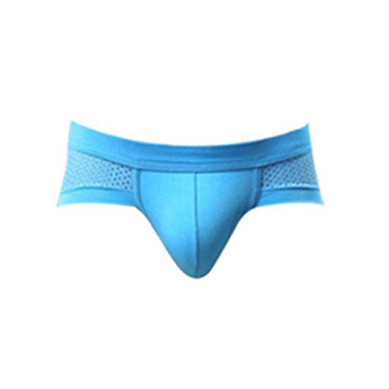 Men's Sexy Mesh Modal Triangle Underwear Fashion Breathable Briefs Underpants