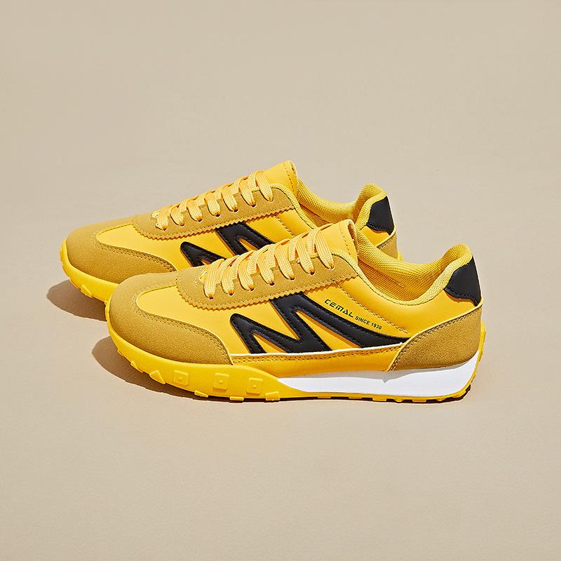 Women‘s Casual Running Sneakers Breathable PU Leather Anti-Slip Chunky Platform Walking Shoes for Women Outdoor Comfortable Lace-up Tennis Sneakers