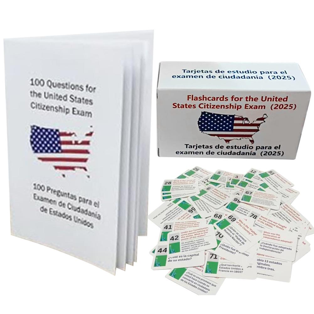 US Citizenship Flash Cards Naturalization Test Study American Civics Naturalization Study Guide US Citizen Test Flash Cards